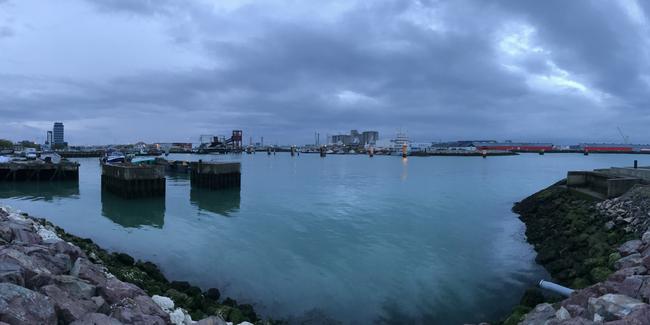 The French port of Le Havre from the angle that Claude Monet painted his 1872 masterpiece, Impression, sunrise. Picture: Elizabeth Fortescue.