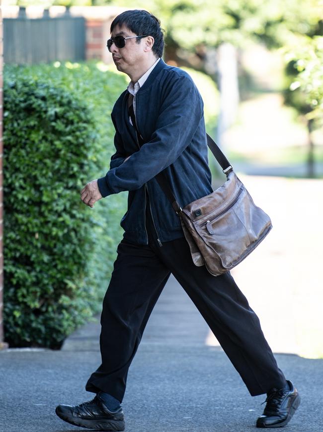 Dr Wenxong He outside Northmead Medical Centre on Thursday. Picture: Monique Harmer