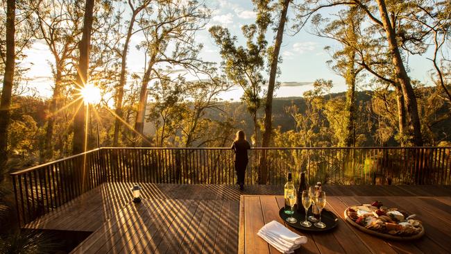 Walkers on Spicers Scenic Rim Trail hike, stay and dine in comfort.