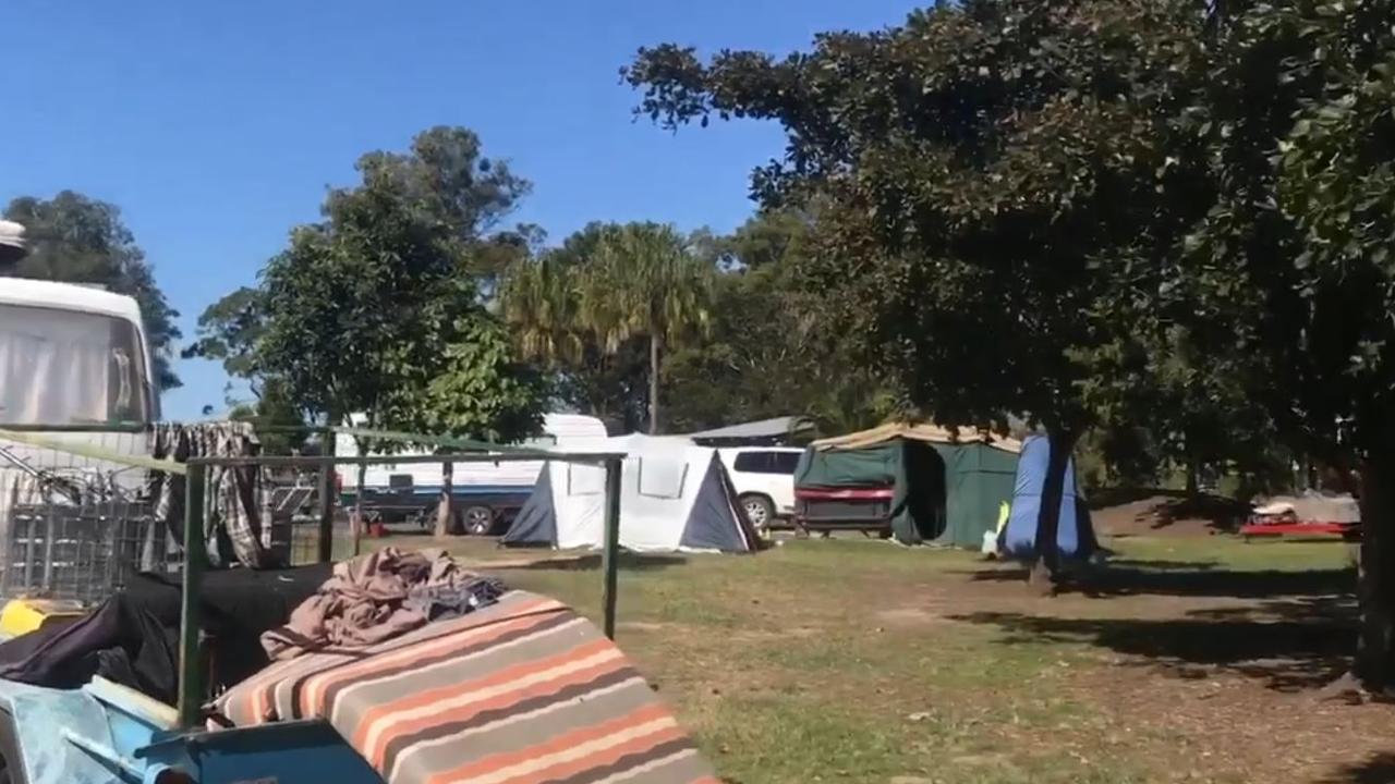 Locals are being forced to camp out in Bundaberg, with many being told to move on by the council in various areas.