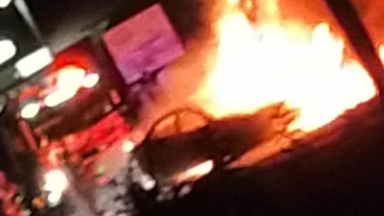 ‘Suspicious’: Two cars go up in flames overnight in Qld town