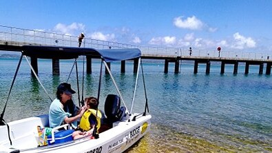 Day trippers to Dunk Island in front of the public jetty. Picture: PETER CARRUTHERS