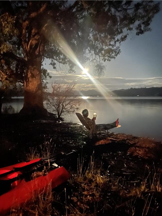 Reflecting on 2023 under the full moon. Picture: Emily Kilkenny, Eltham.