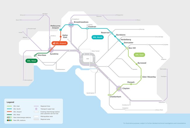 The Allan Government is steamrolling ahead with its $34.5bn Suburban Rail Loop.