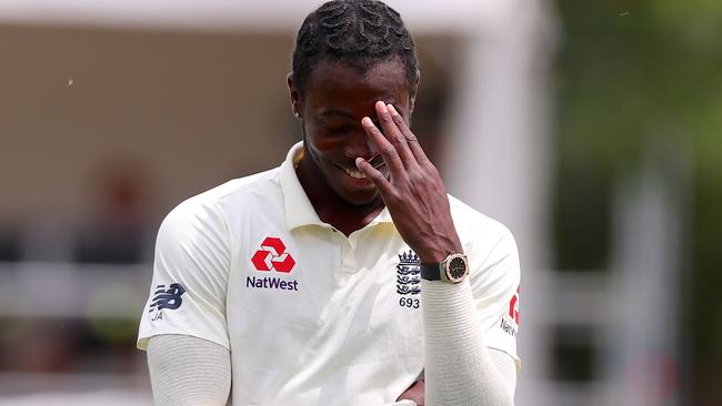 England bowler Jofra Archer breached biosecurity protocols after visiting his dog. Picture: AFP