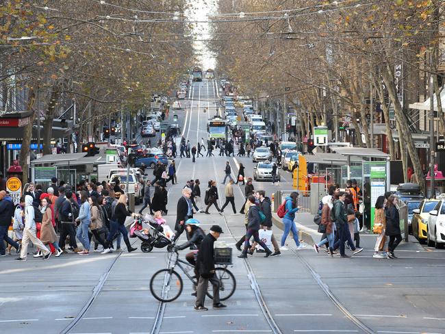 Feedback to discussion papers will be used to ­develop a new strategy ­focused on giving priority in the city to pedestrians, cyclists and public transport users. Picture: David Caird