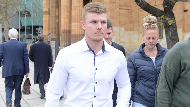 Josh Glenn outside the Adelaide Magistrates Court in September 2018. Picture: AAP/Brenton Edwards