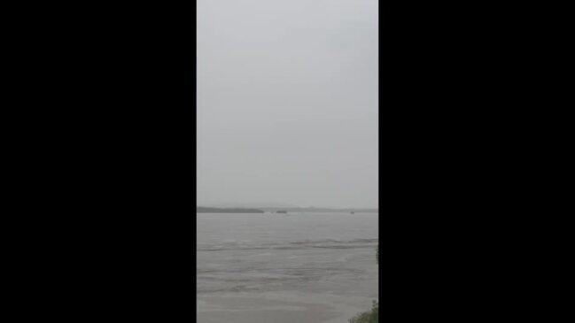 Pioneer River in Mackay flooding