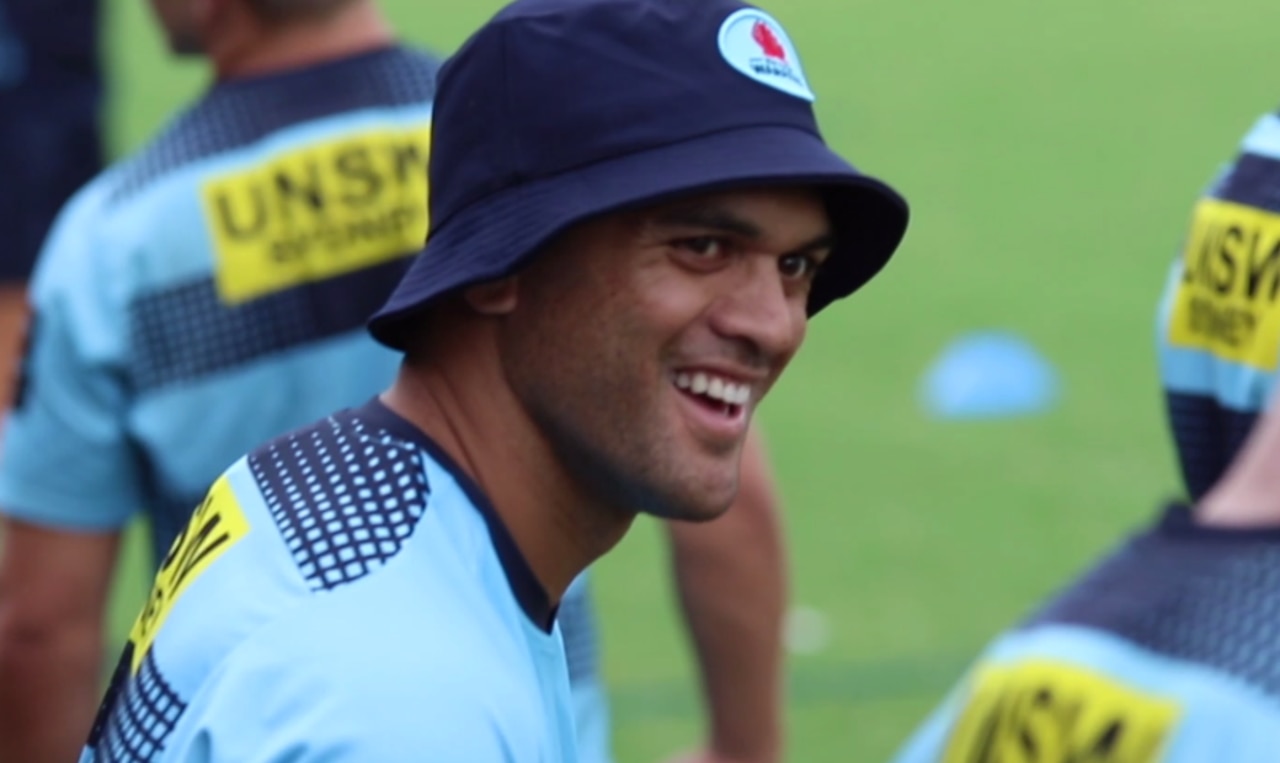 Karmichael Hunt at Waratahs training.