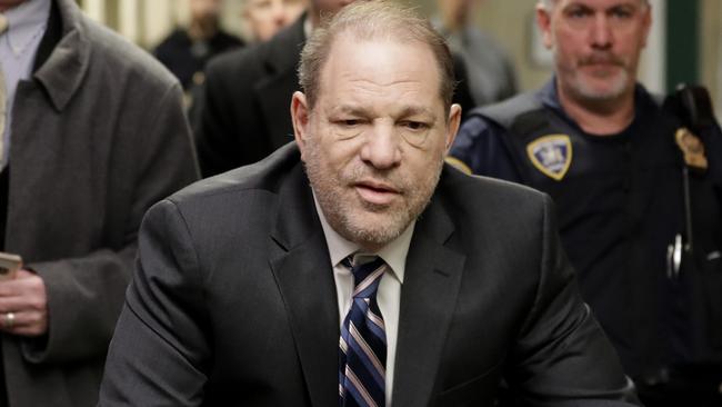 Harvey Weinstein arrives at a Manhattan courthouse for his rape trial in New York. Picture: Seth Wenig