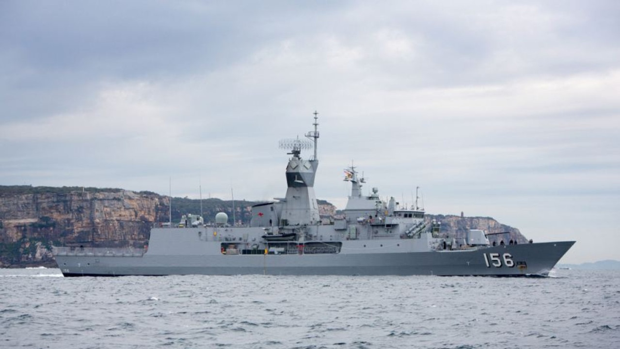 HMAS Toowoomba is among the ships challenged by the Chinese. Australian navy divers were injured by a destroyer’s sonar while underwater.