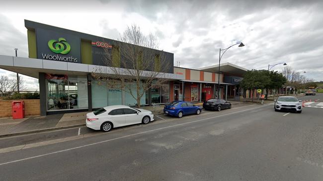 Outside the Blakeview Woolworths where a woman was victim of a coward punch in May. Picture: Google Maps