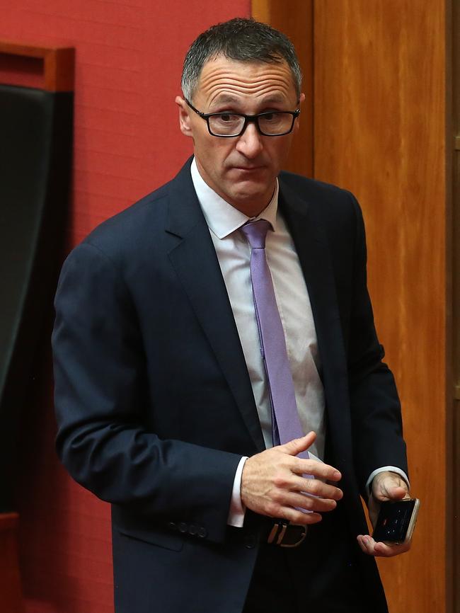 Greens Leader Richard Di Natale. Picture Kym Smith