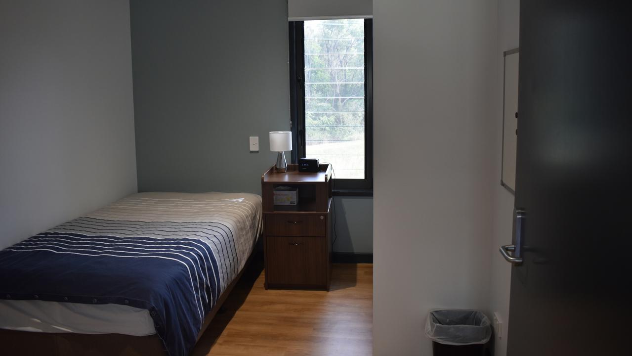 The single bedroom in the private adult unit at the centre.