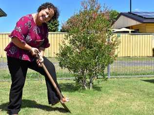 PLANTING FOR A GOOD CAUSE: Linda Roberts stands on the site of a proposed sensory garden for dementia patients. Picture: Dominic Elsome