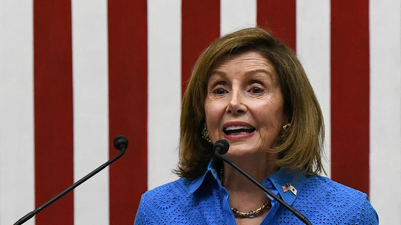 US House Speaker Nancy Pelosi visited Taiwan, triggering a week-long military exercise from China. Picture: Richard A. Brooks / AFP