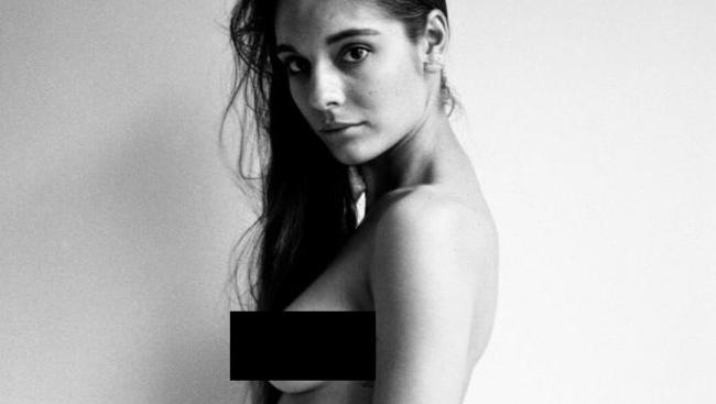 Caitlin Stasey poses for her new website Herself.