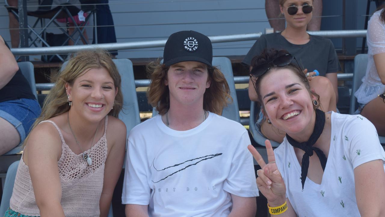 Zada Borghero, Jake Winston and Shakilee Master from Airlie Beach at the PBR Airlie Beach Invitational. Picture: Laura Thomas