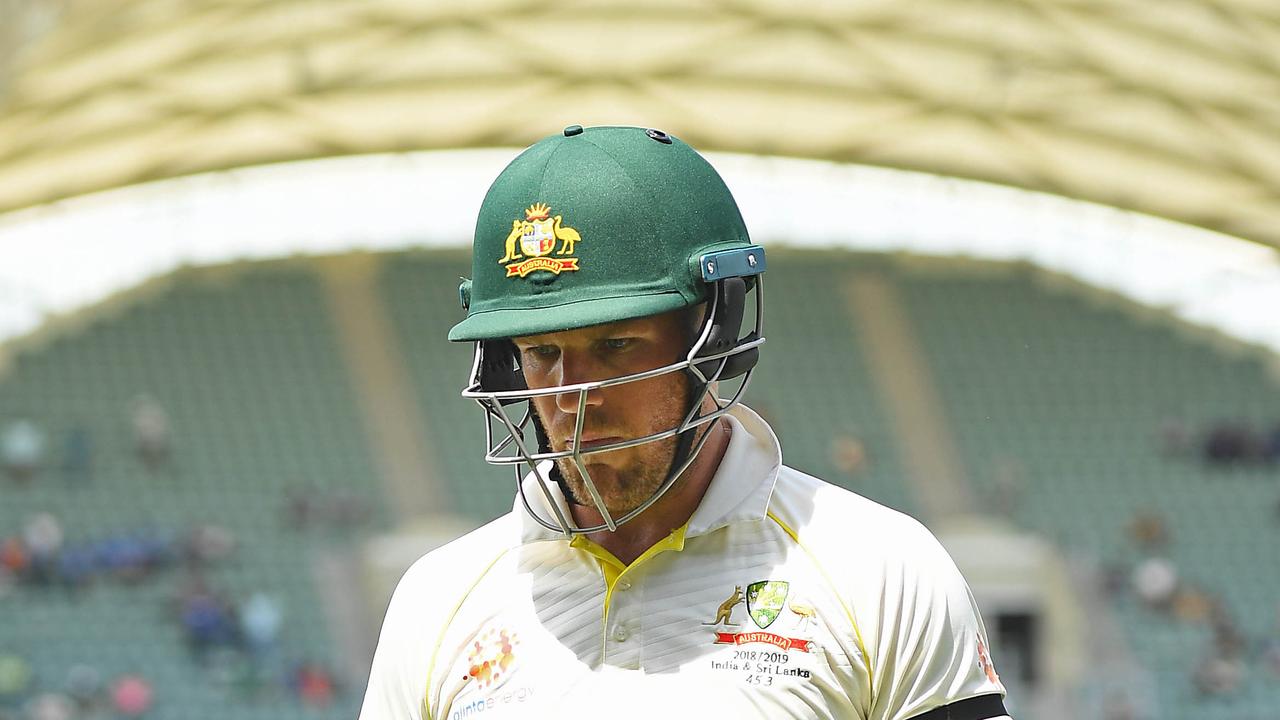 Aaron Finch chose not to review despite it being unclear whether he had hit the ball.