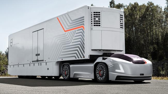 Concept design for a Volvo driverless truck. Source: Volvo