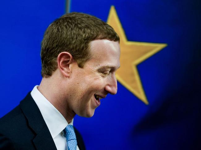 Facebook CEO Mark Zuckerberg . Picture: AFP