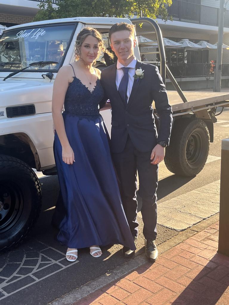 The students of Fraser Coast Anglican College arrive at their formal.