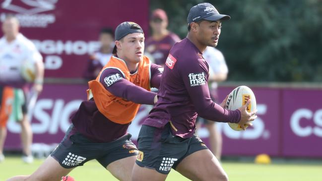 The Broncos NRL training. Anthony Milford.Pic Annette Dew