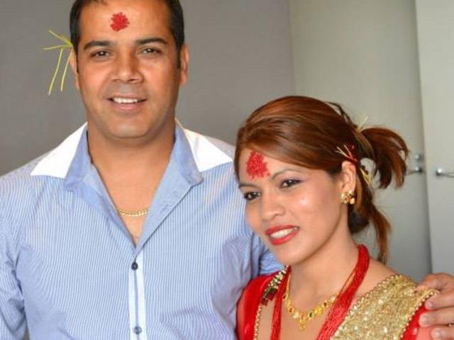 Dipak Adhikari has been charged with choking partner Pampha Dhital after a crash on the M1. Picture: Facebook