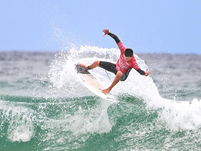 Scott Arderne The finals of the boys individual events at the Australian Interschools Surfing Championships Friday May 24, 2024. Picture, John Gass