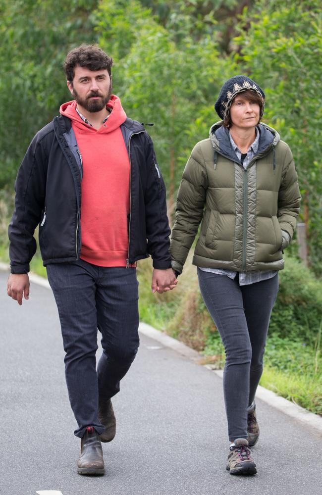 Ruslan Hodorov and his new partner Kylie Baxter are seen walking hand in hand after his ex wife Kylie Moore-Gilbert announced she is now officially divorced from Ruslan. Picture: Media Mode