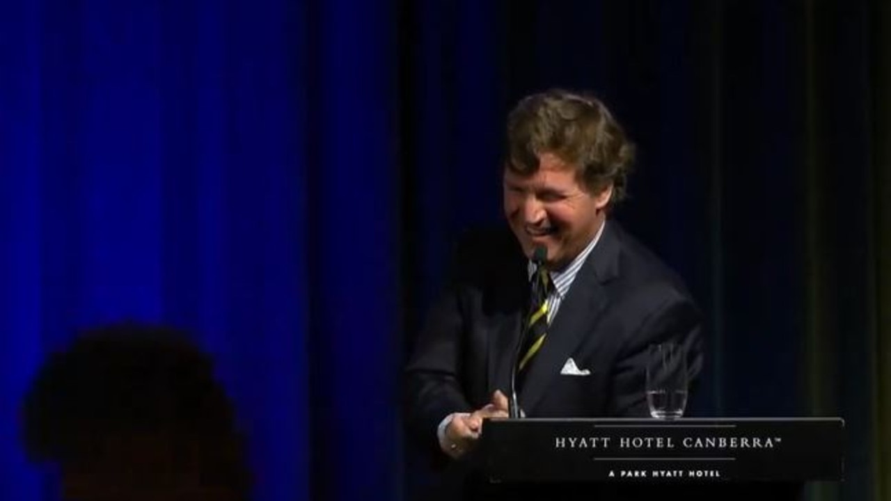 Tucker Carlson scorches stupid Australian journalist during Canberra  visit | news.com.au — Australias leading news site