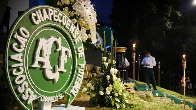 Brazilian football team Chapecoense were involved in a horror plane crash in 2016. . Picture: AFP