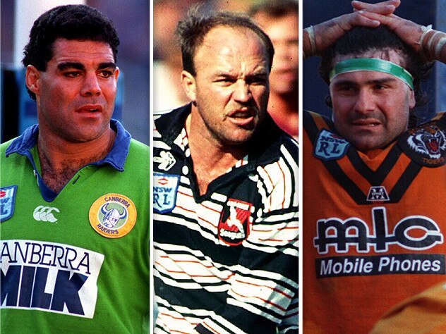 Mal Meninga, Wally Lewis and Benny Elias.