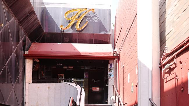 The steps leading up to the front door of Hollywood Showgirls club. Picture: Michael Klein