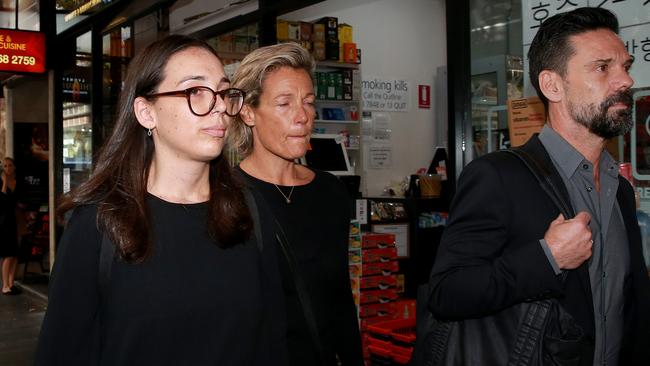 Rose Helena Thomas (left) leaves court with her parents Picture: Toby Zerna