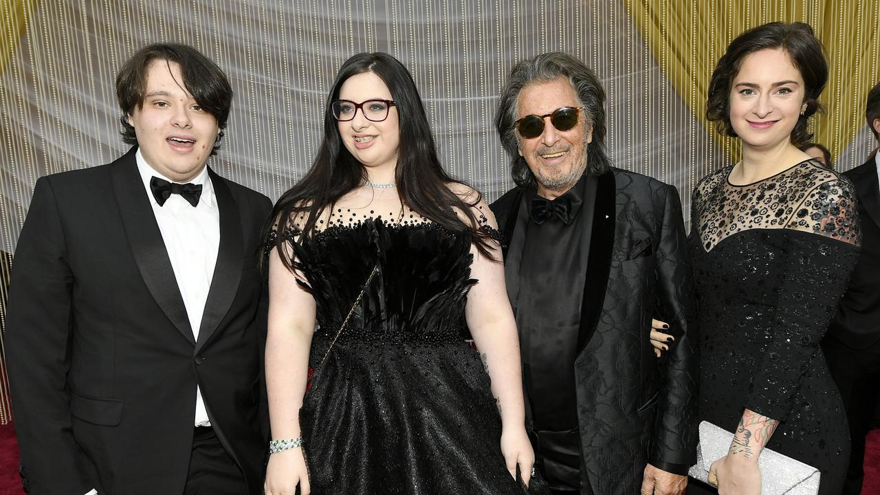 (L-R) Anton James Pacino, Olivia Pacino, Al Pacino, and Julie Marie Pacino attend the 92nd Annual Academy Awards at Hollywood and Highland on February 09, 2020 in Hollywood, California. (Photo by Kevork Djansezian/Getty Images)