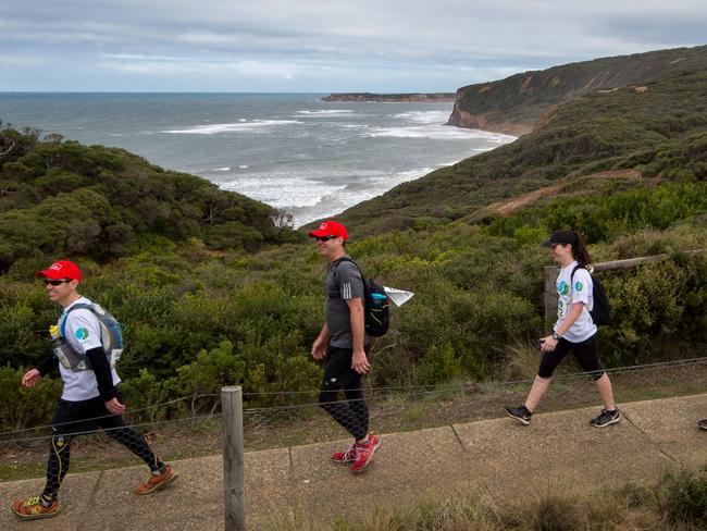 Surf Coast walk for Give Where You Live. Walkers use the Surf Coast Walk.Picture Jay Town.