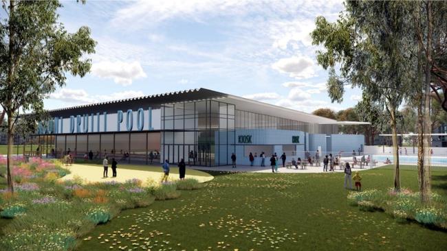 Artists impressions of the recently-announced $40.6 million Mt Druitt Aquatic Centre. Picture: Blacktown Council