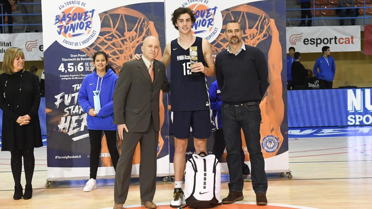 Giddey was named the tournament's MVP. Photo: Club Basquet Hospitalet.