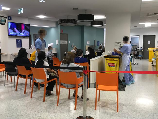 The coronavirus clinic at the Gold Coast University Hospital.