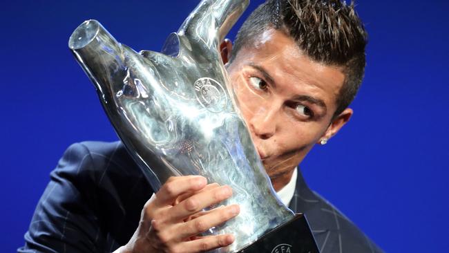 Cristiano Ronaldo was named the best player in Europe during this week’s UEFA Champions League draw ceremony.