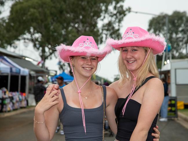 Sadie Perks (left) and Chloe Campbell at the Heritage Bank Toowoomba Royal Show.Saturday April 20th, 2024 Picture: Bev Lacey