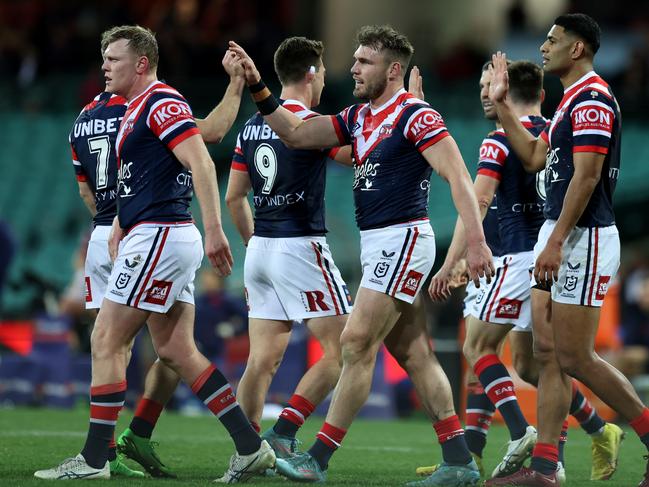 The Roosters have absolutely obliterated the Tigers on Saturday night at the SCG, charging home to a humiliating 72-6 win in yet another footy bloodbath this weekend.