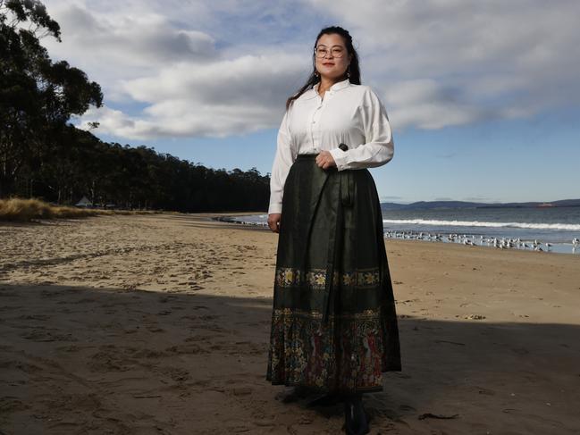 Li Yang was born in China and now calls Tasmania home. Picture: Nikki Davis-Jones