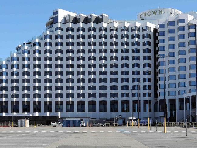 Crown Casino carpark, usually full to brim,  on first day of COVID-19 lockdown #2, Burswood, WA.