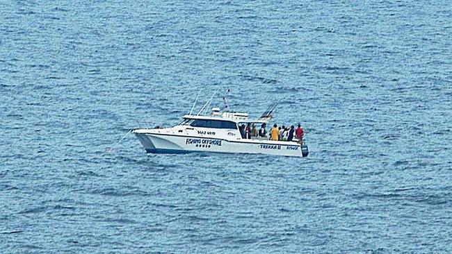 Was this Prince Harry and friends fishing off Sunshine Beach during his 2003 visit? We believed so at the time. Picture: Geoff Potter