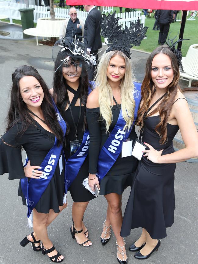 Mahalia Brown, Rachael O'Loughlan, Brittany McQuade and Renee Parkinson. Picture: Glenn Ferguson