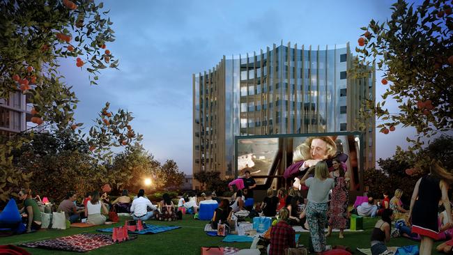 The Orchards also features an outdoor cinema.