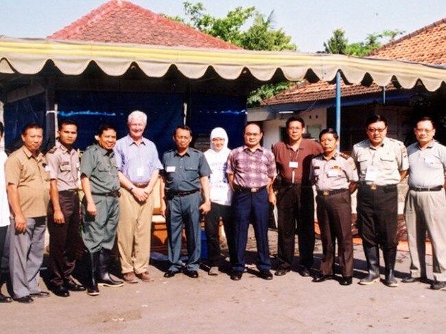 Professor Chris Griffiths led the dental forensic team in Bali. Picture: Supplied