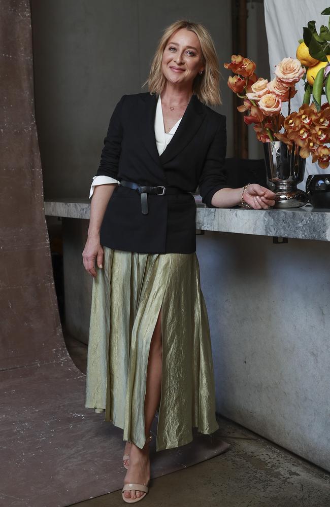 Actress Asher Keddie at the Ovarian Cancer Research Foundation Lunch, in Potts Point, on Thursday. Picture: Justin Lloyd